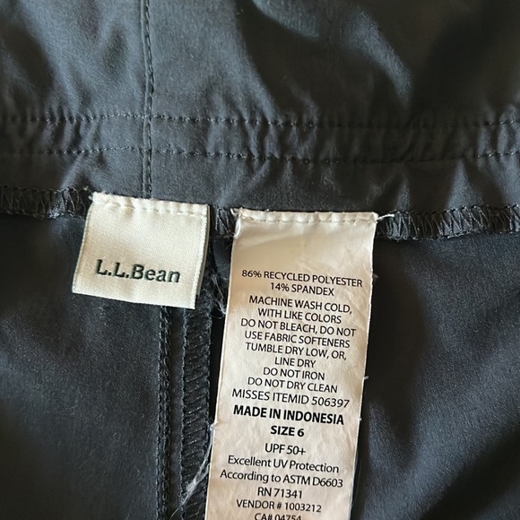 L. L. Bean Nylon spandex Shorts Size 6 - Picture 5 of 5